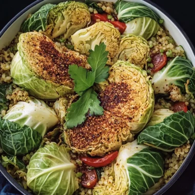Delicious Cajun Cabbage Skillet with Shrimp and Sausage