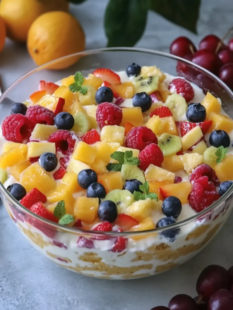 Tropical Cheesecake Fruit Salad to Brighten Your Day 2 Tropical Cheesecake Fruit Salad