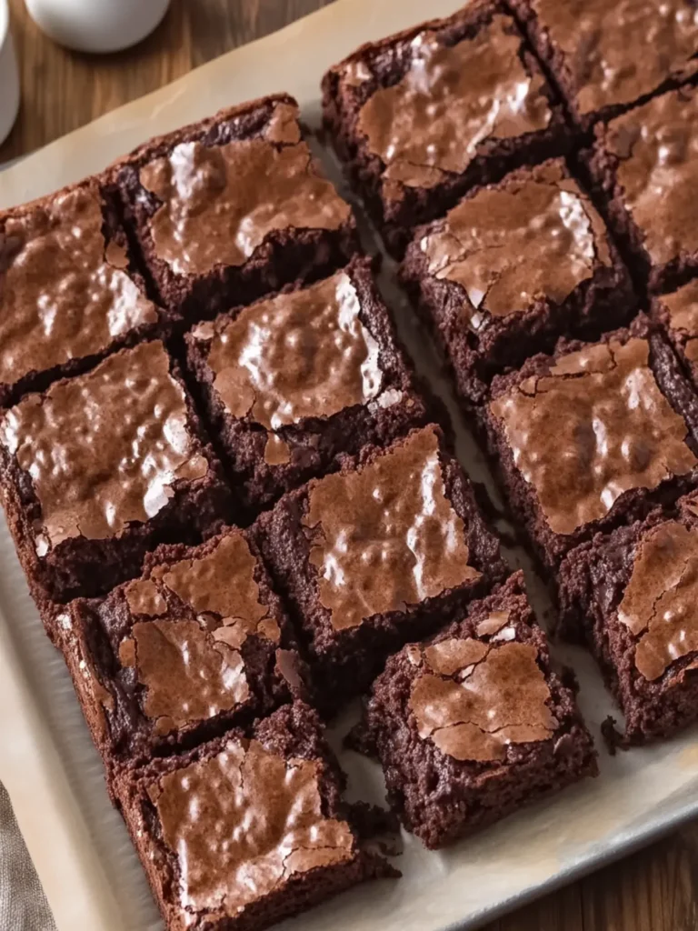 Fudgy Triple Chocolate Brownies