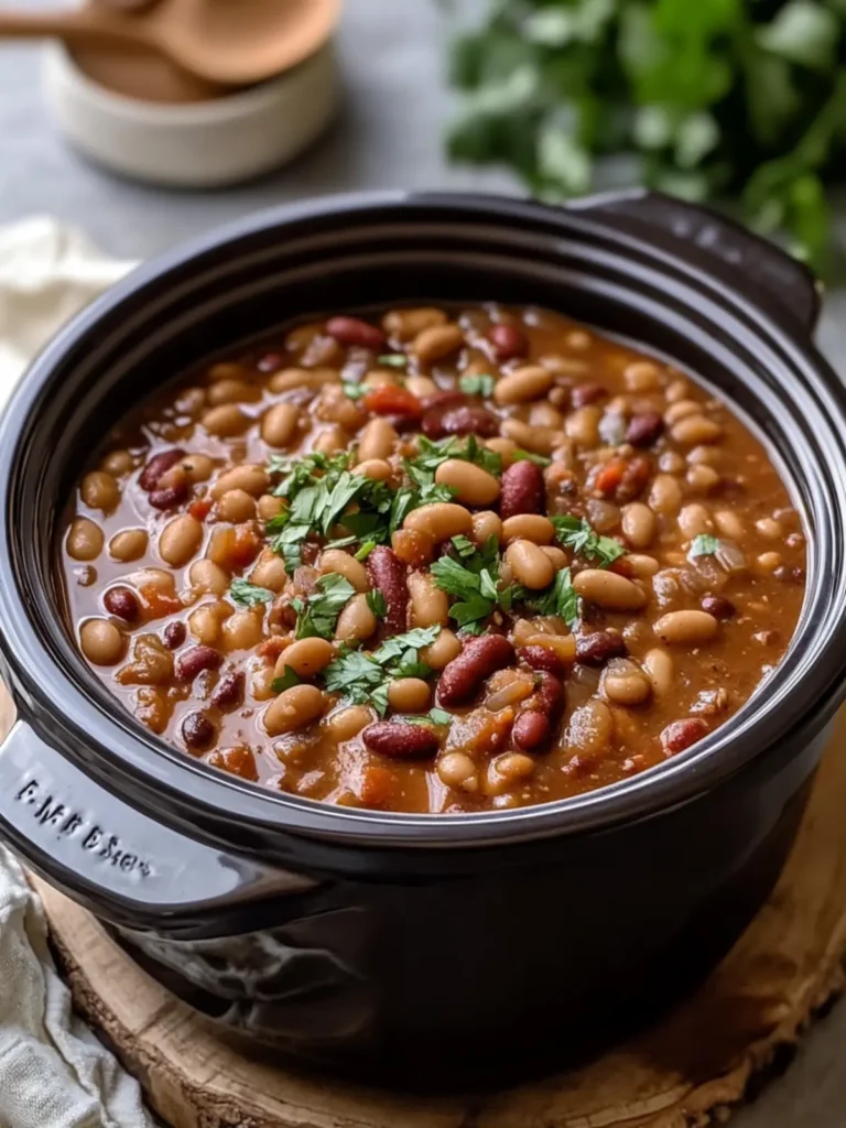Crockpot Cowboy Beans