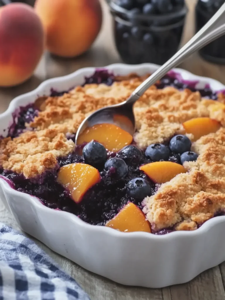 Peach Blueberry Cobbler: A Cozy Dessert to Share and Delight 2 Peach Blueberry Cobbler
