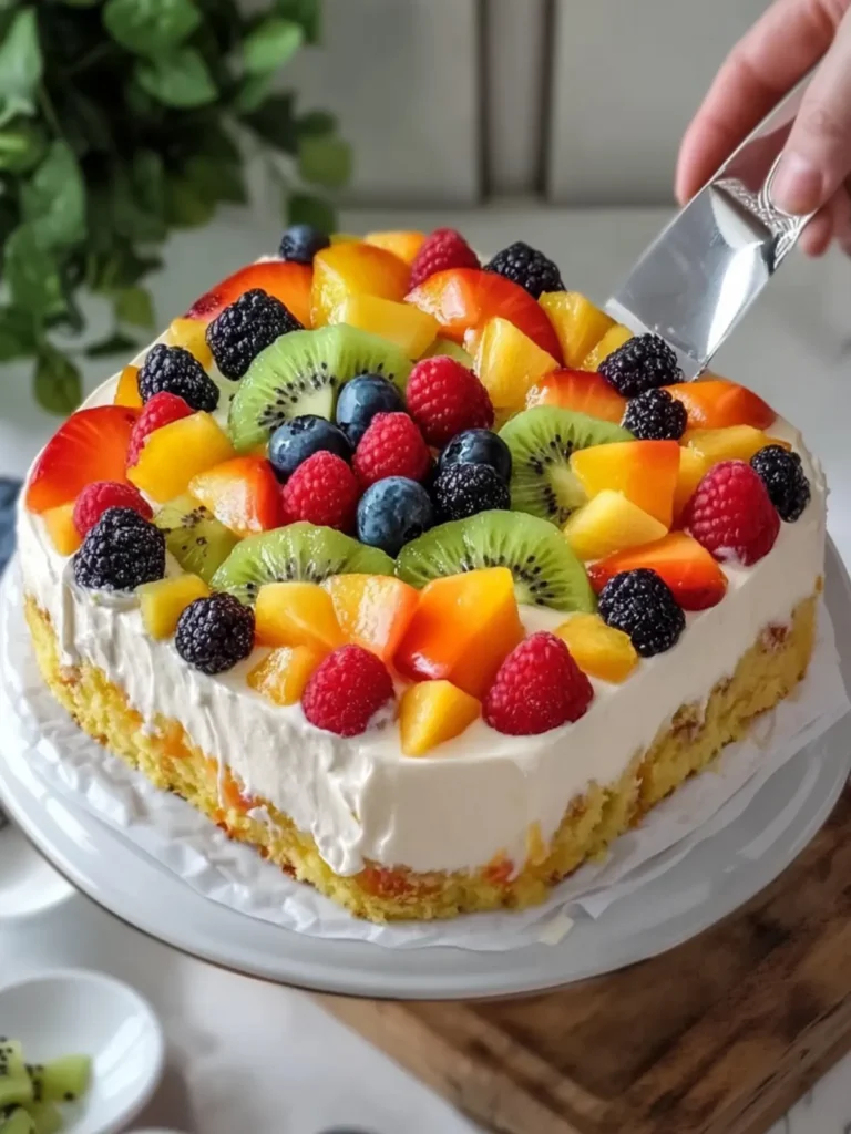Tropical Fruit Cream Cake That Will Brighten Your Day 2 Tropical Fruit Cream Cake