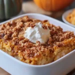 Pumpkin Dump Cake Casserole
