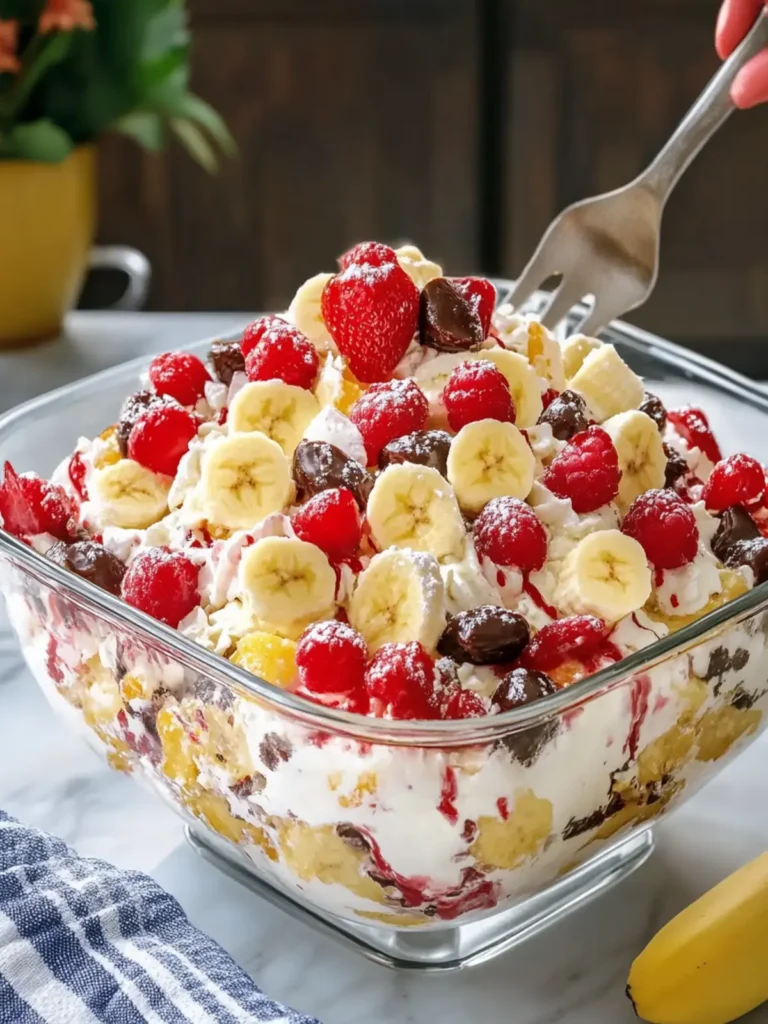 Banana Split Dessert Salad