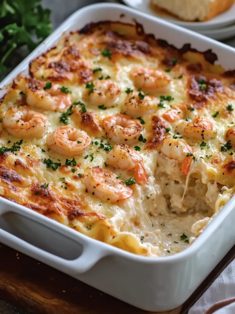 Garlic Butter Shrimp Lasagna: A Creamy Twist on Tradition 4 Garlic Butter Shrimp Lasagna