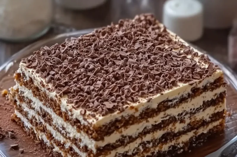 No-Bake Chocolate Graham Cake