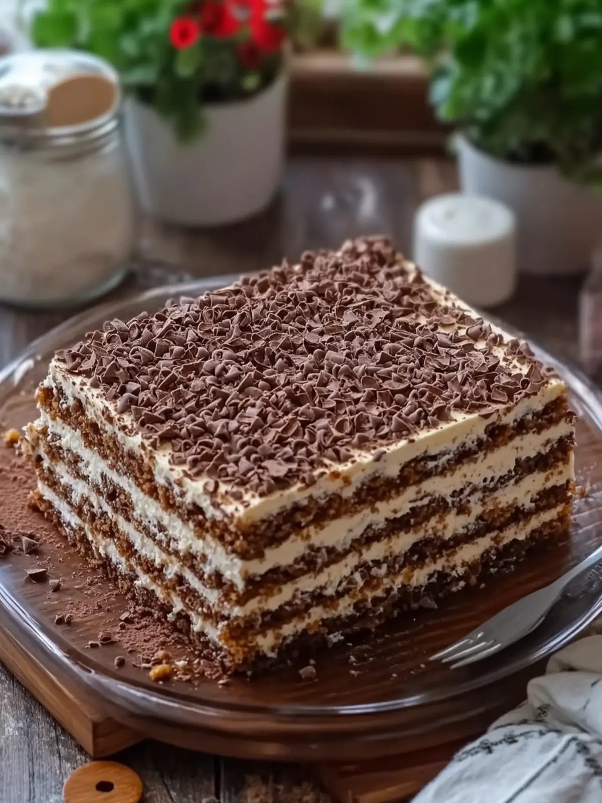 No-Bake Chocolate Graham Cake
