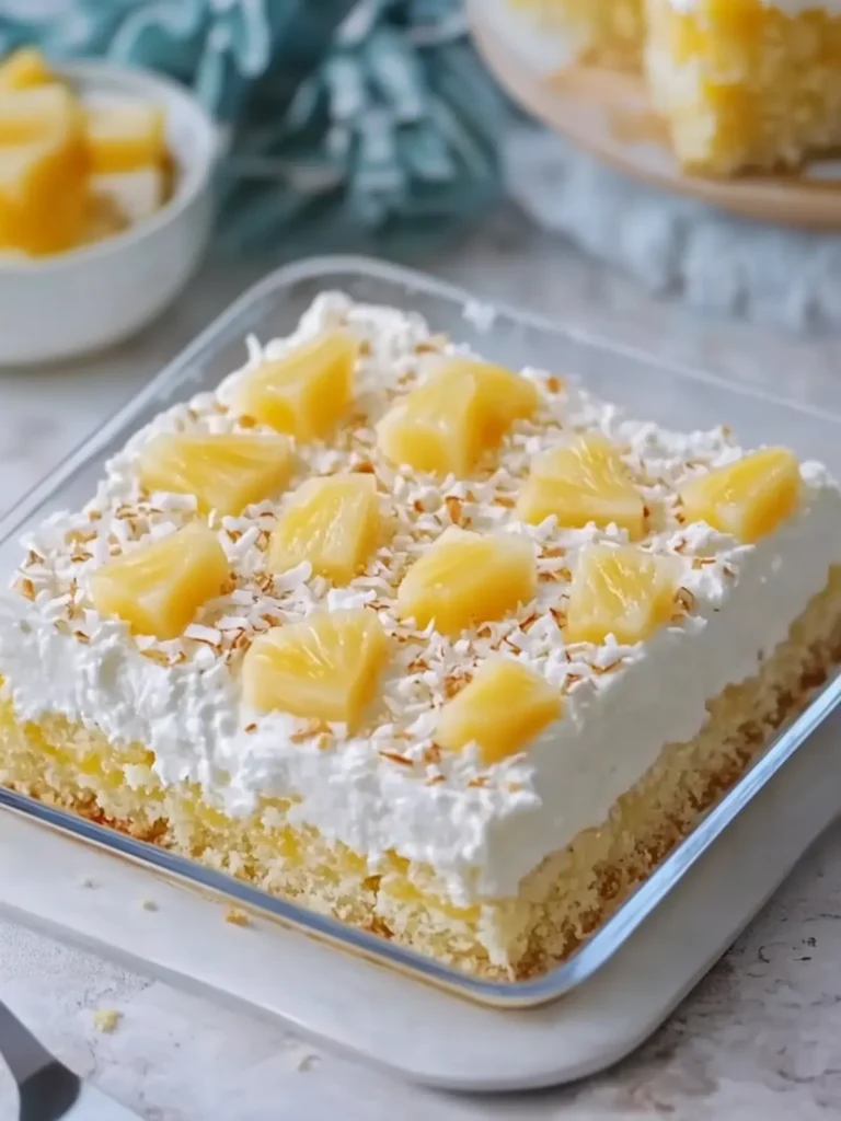 Delicious Pineapple Coconut Cream Sheet Cake You'll Love 4 Pineapple Coconut Cream Sheet Cake