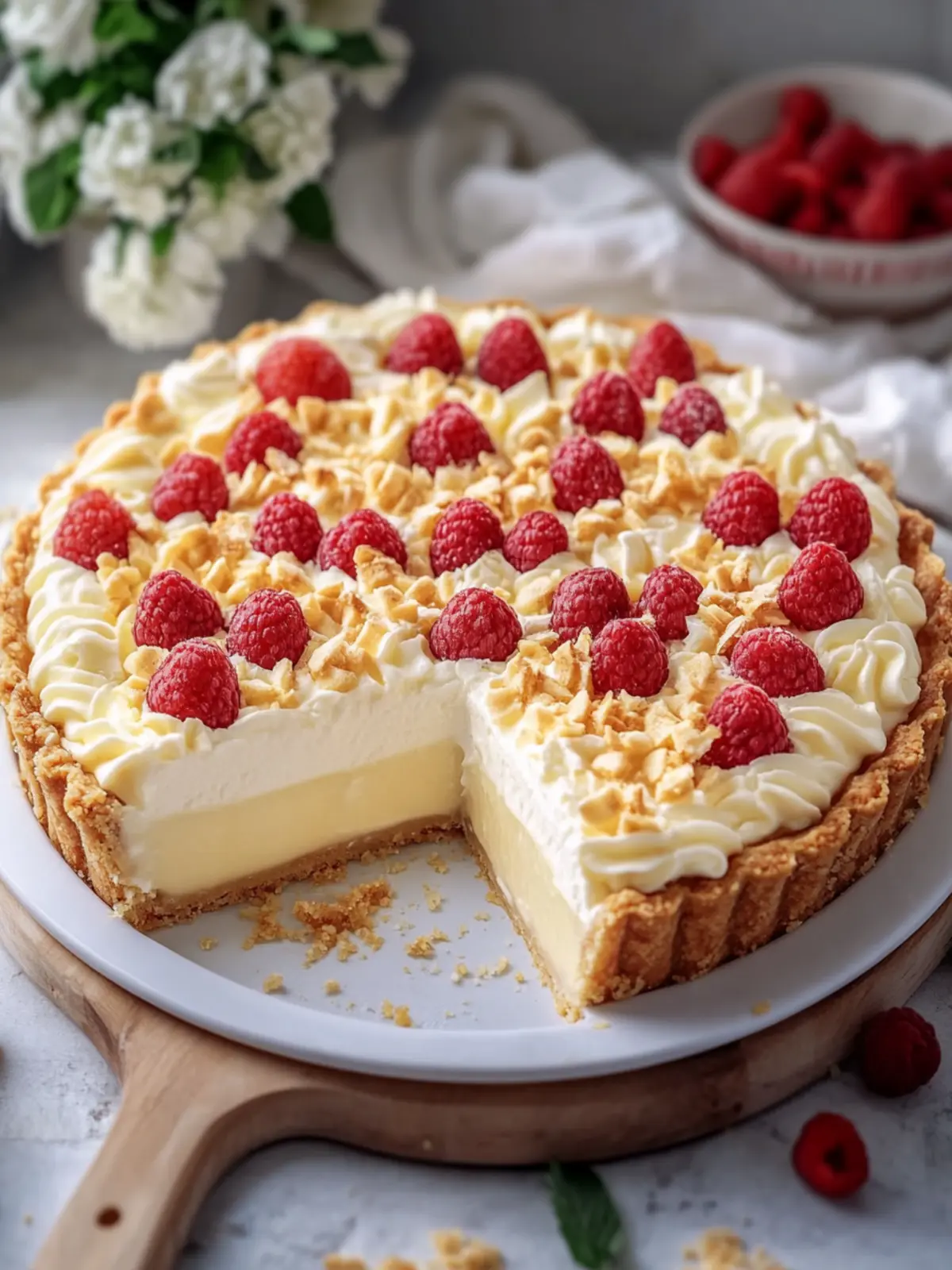 Indulge in this Creamy Belgian Tart with Whipped Bliss 5 Creamy Belgian Tart