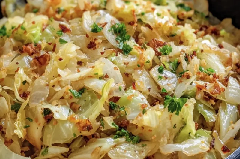 Southern Fried Cabbage with Onions & Garlic