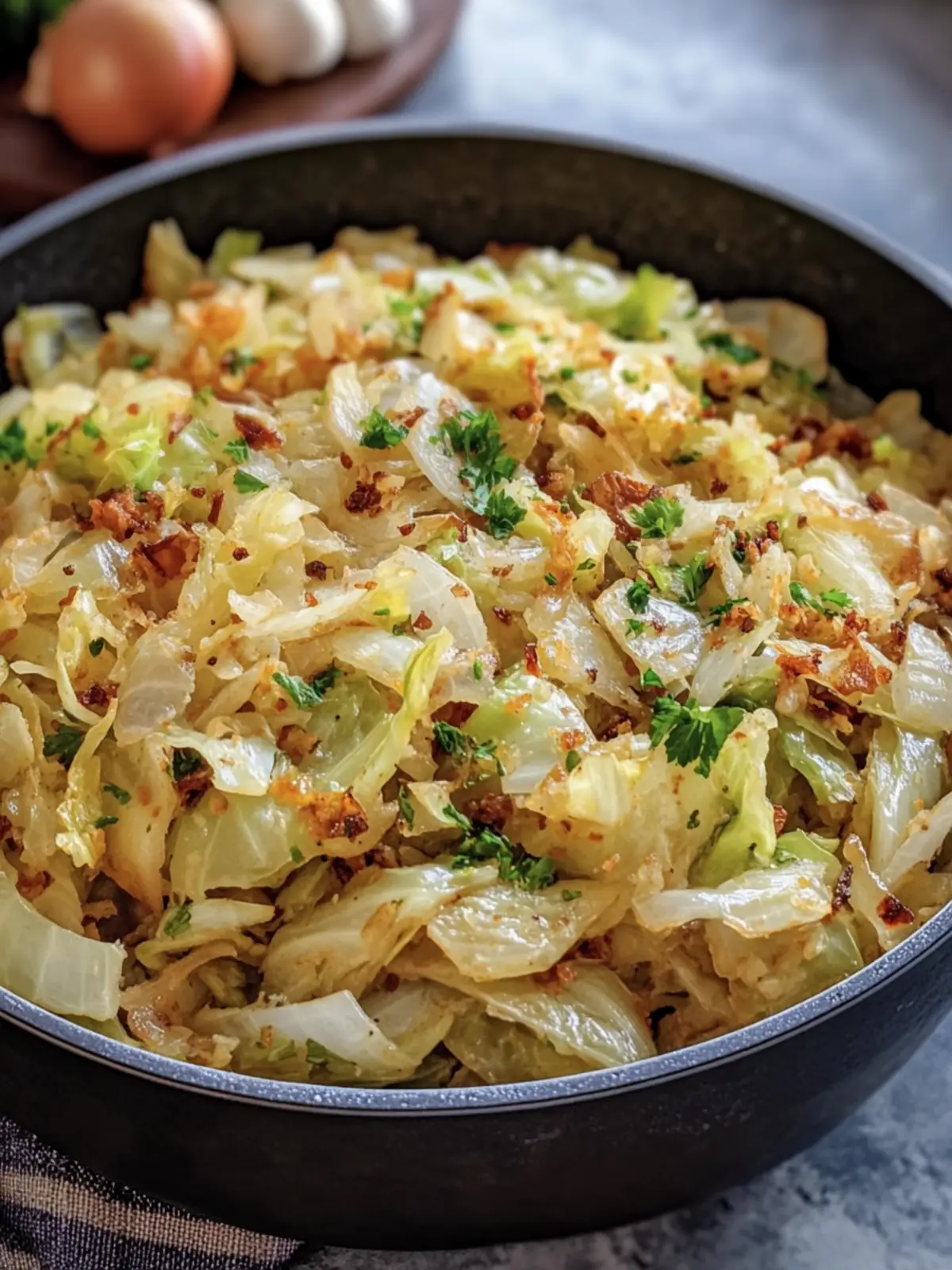 Southern Fried Cabbage with Onions & Garlic: Comfort in a Pan 5 Southern Fried Cabbage with Onions & Garlic