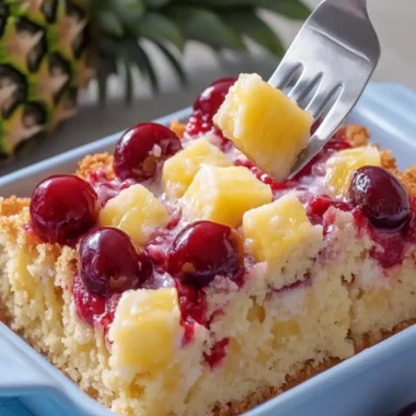 Sugar-Free Magical Cherry Pineapple Dump Cake You'll Love