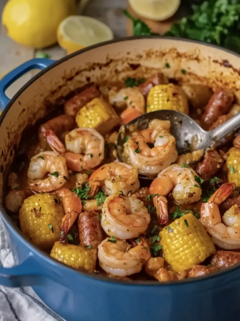 Garlic Butter Shrimp and Sausage Boil for Flavor Lovers 4 Garlic Butter Shrimp and Sausage Boil