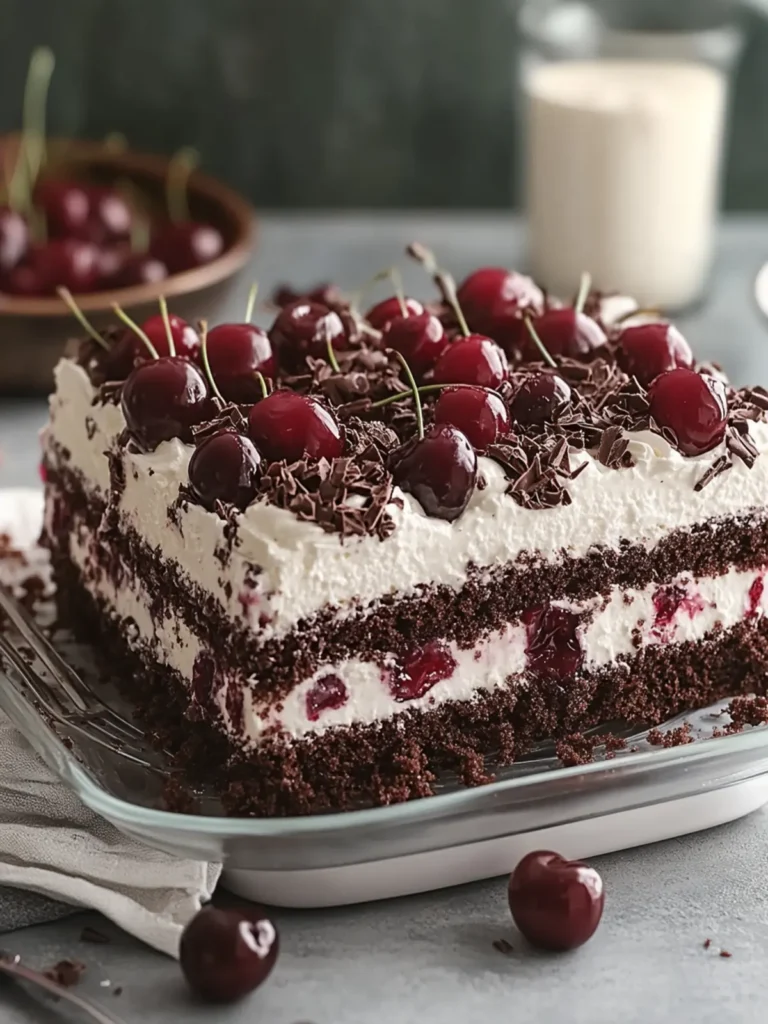 Chocolate Cherry Icebox Cake: A No-Bake Dream Dessert 3 Chocolate Cherry Icebox Cake