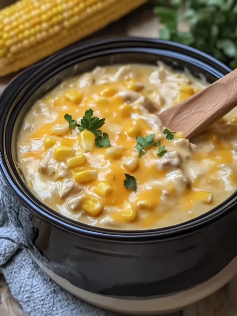 Crockpot Creamy Cheddar Chicken Corn for Cozy Family Dinners 4 Crockpot Creamy Cheddar Chicken Corn