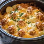 Slow Cooker Cheesy Meatball Potato Bake for Cozy Nights 17 Slow Cooker Cheesy Meatball Potato Bake