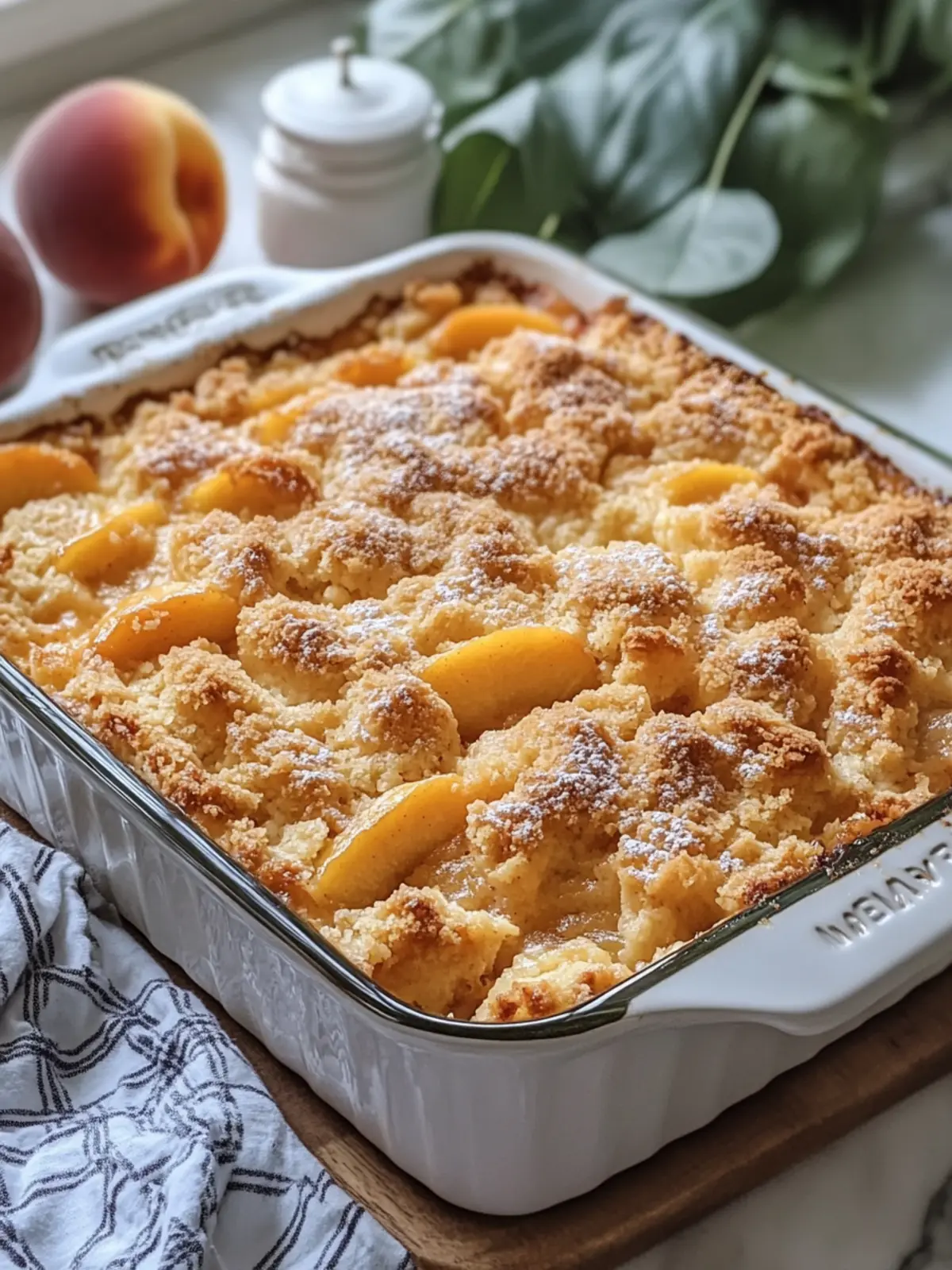 Irresistible Peach Cobbler Dump Cake Casserole Magic 5 Peach Cobbler Dump Cake Casserole