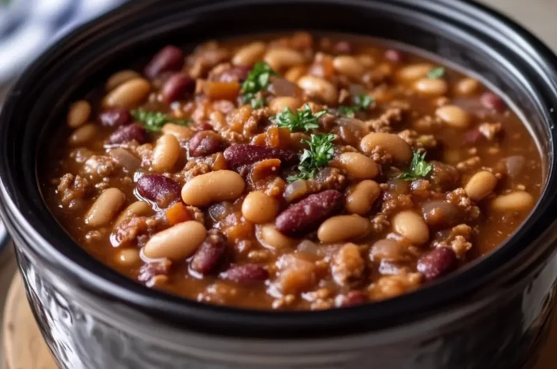 Crockpot Cowboy Beans