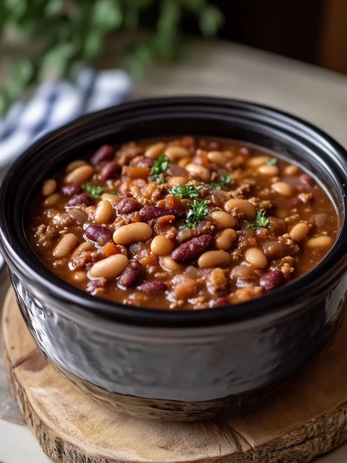 Crockpot Cowboy Beans