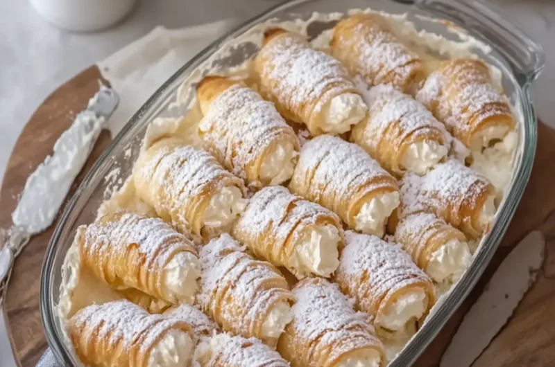 Italian Cream Horns in Casserole