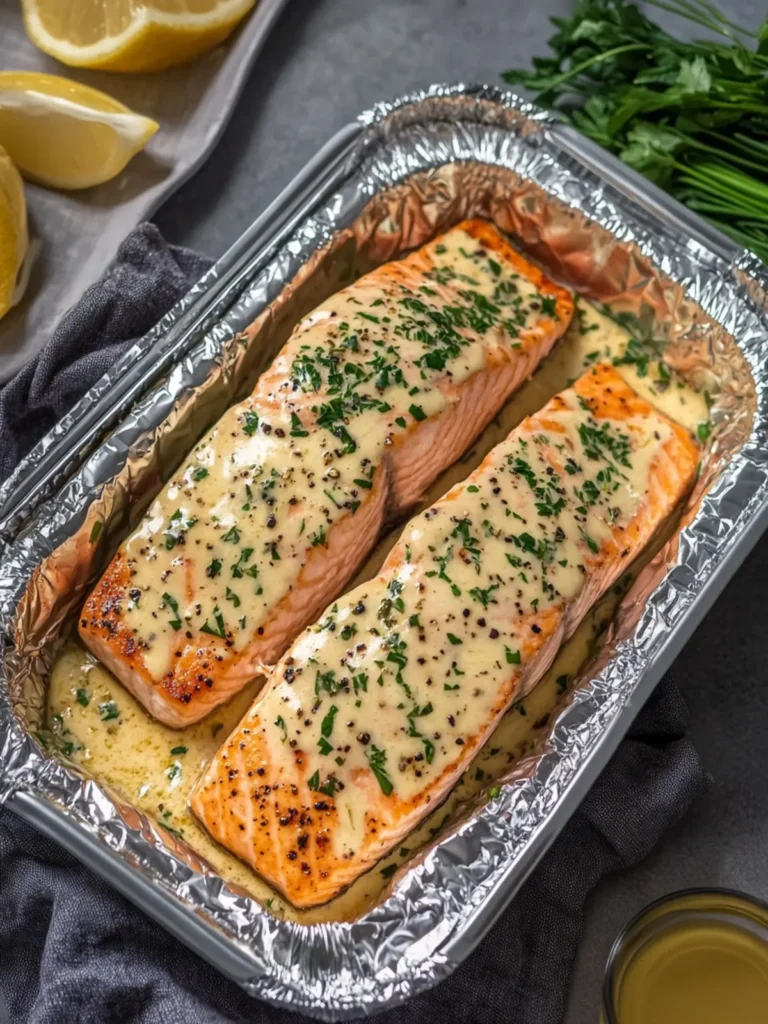 Creamy Garlic Herb Salmon Foil Packs for Easy Weeknight Dinners 3 Creamy Garlic Herb Salmon Foil Packs