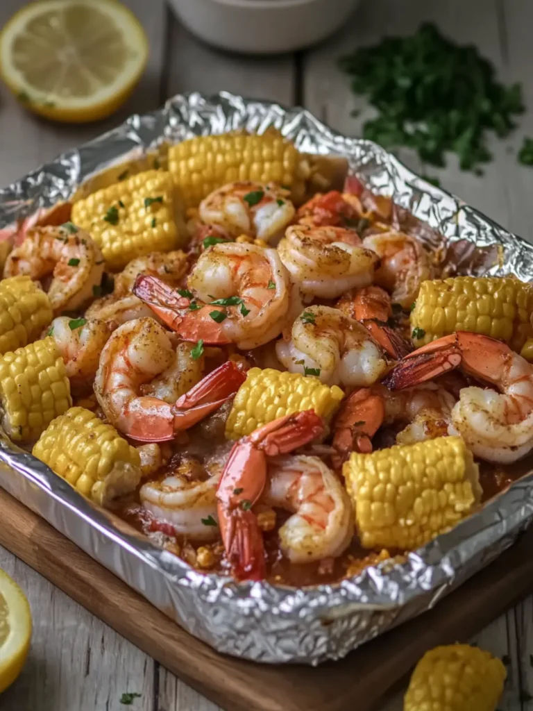 Shrimp Boil Foil Packets: Easy, Flavor-Packed Dinner Delight 4 Shrimp Boil Foil Packets