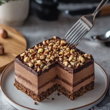 Indulge in This Chocolate Hazelnut Layered Mousse Cake Delight 6 Indulge in This Chocolate Hazelnut Layered Mousse Cake Delight