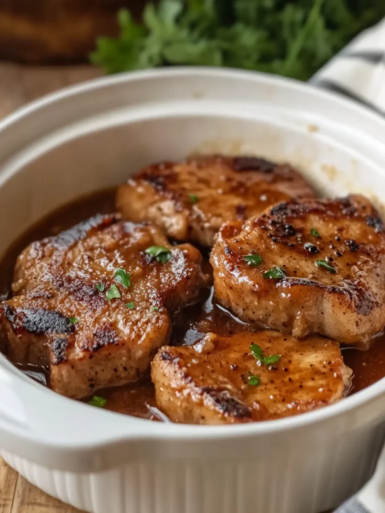 Slow Cooker Brown Sugar Pork Chops