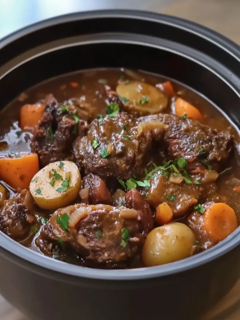 Melt-in-Your-Mouth Slow Cooker Beef Oxtail Stew Delight 2 Slow Cooker Beef Oxtail