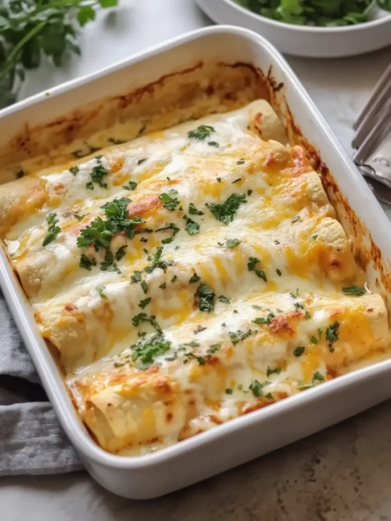White Chicken Enchiladas