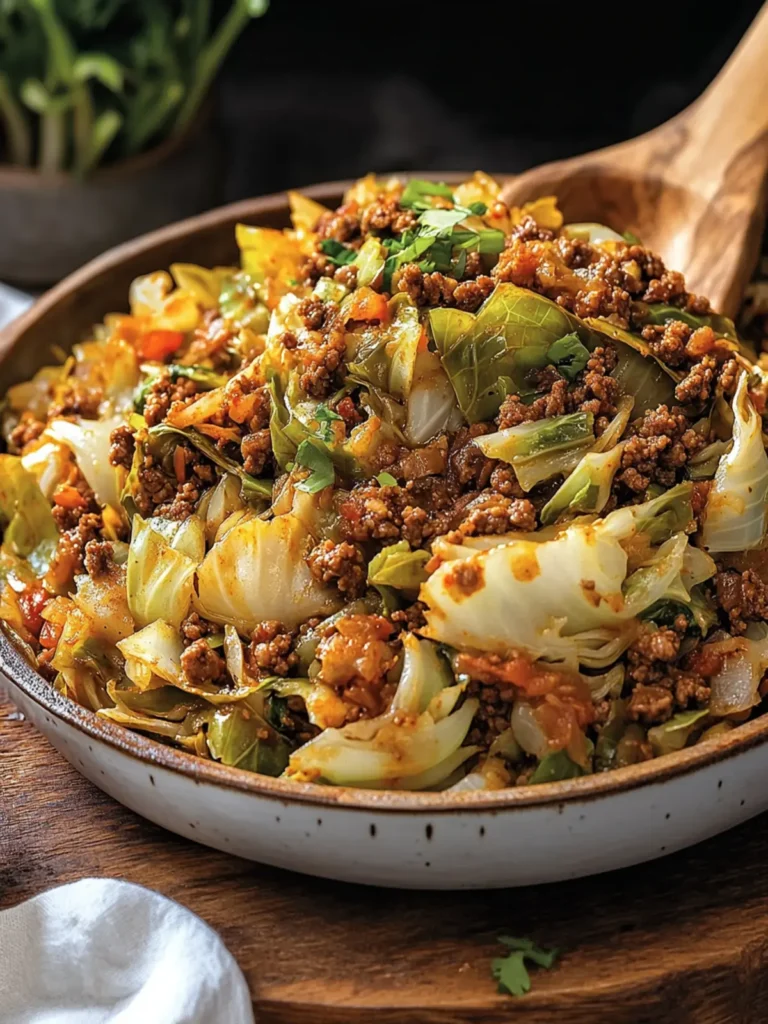 Savory Filthy Cabbage with Cajun Ground Beef Delight 3 Filthy Cabbage with Cajun Ground Beef