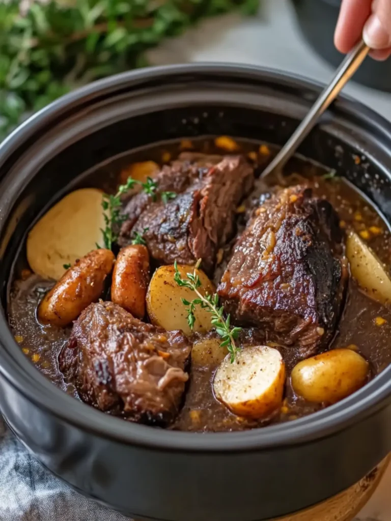 Crockpot Beef Shank: Tender Delights in Rich Tomato Gravy 2 Crockpot Beef Shank