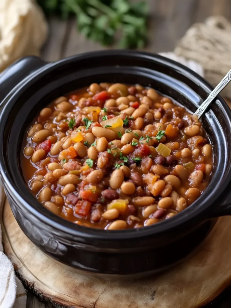 Crockpot Cowboy Beans
