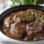 Slow Cooker 4-Ingredient Fall-Apart Salisbury Steak Bliss 19 Slow Cooker 4-Ingredient Fall-Apart Salisbury Steak