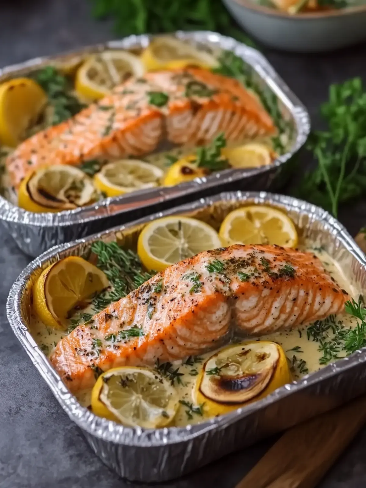 Creamy Garlic Herb Seafood Foil Packs – Easy Salmon Steaks Bliss 5 Creamy Garlic Herb Seafood Foil Packs – Easy Salmon Steaks Delight