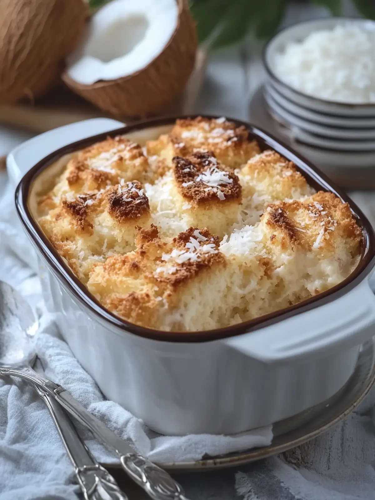 Coconut Bread Pudding