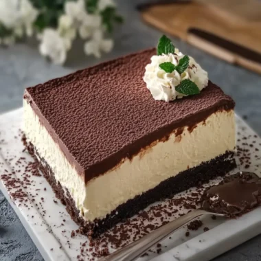 Iceberg Cheesecake with Chocolate Ganache