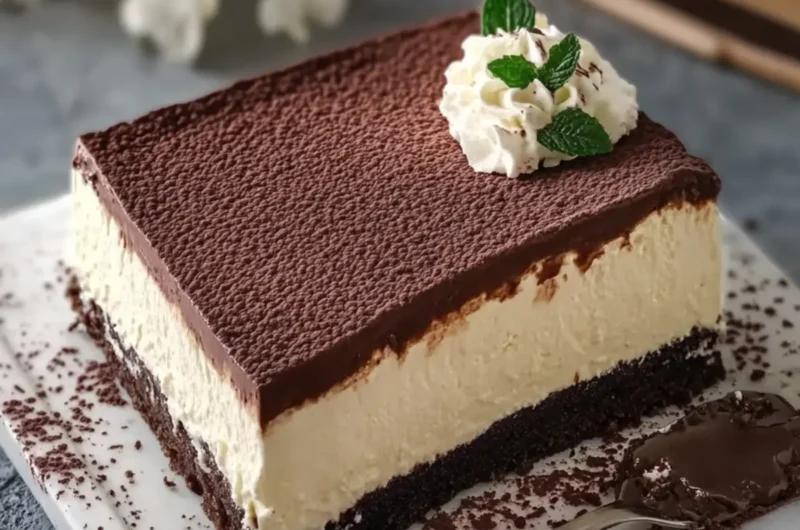Iceberg Cheesecake with Chocolate Ganache