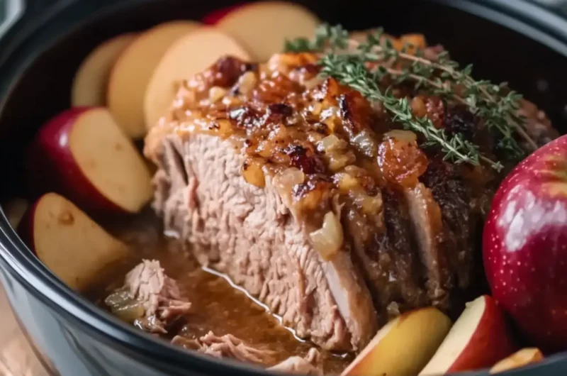 Slow Cooker Apple Cider Pork Roast