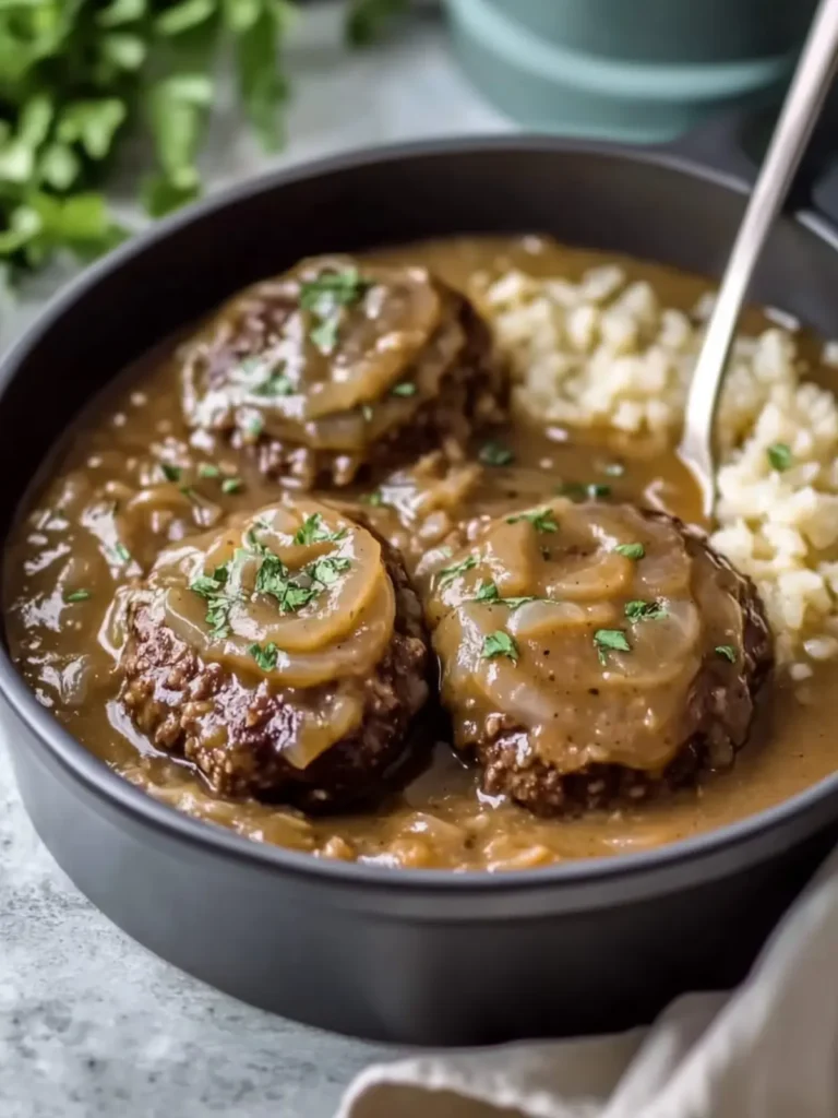 Slow Cooker Salisbury Steak With Onion Gravy Delight 3 Slow Cooker Salisbury Steak With Onion Gravy