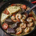 Creamy Garlic Butter Steak and Shrimp Pepper Skillet Bliss 20 Creamy Garlic Butter Steak and Shrimp Pepper Skillet
