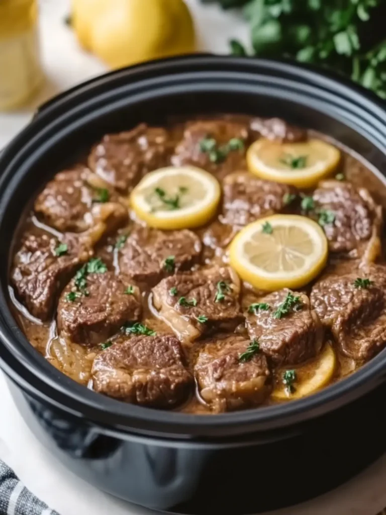Savory Slow Cooker Cube Steak with Creamy Mushroom Gravy 4 Slow Cooker Cube Steak