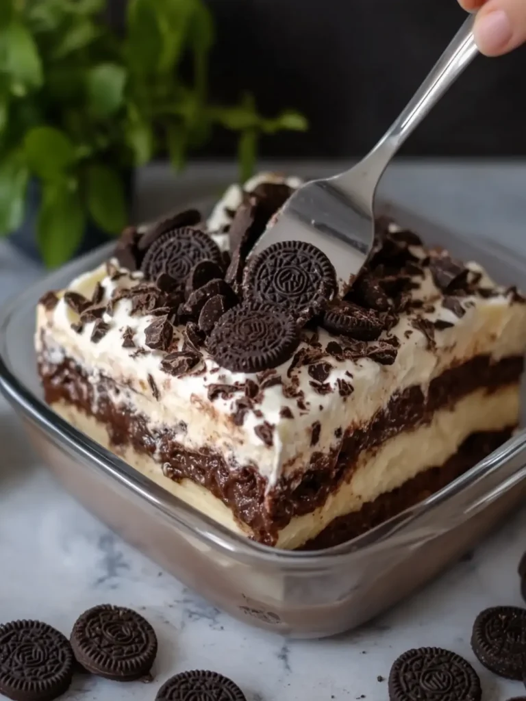 Delightful Chocolate Oreo Dessert Lasagna for Sweet Bliss 3 Chocolate Oreo Dessert Lasagna