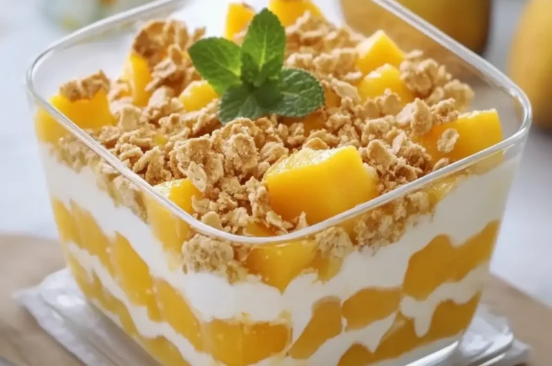 Mango Graham Jelly Dessert
