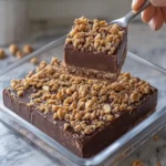 No-Bake Chocolate Peanut Crunch Fudge Squares