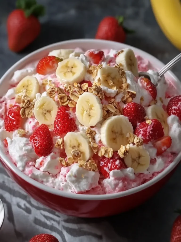 Strawberry Banana Fluff Salad