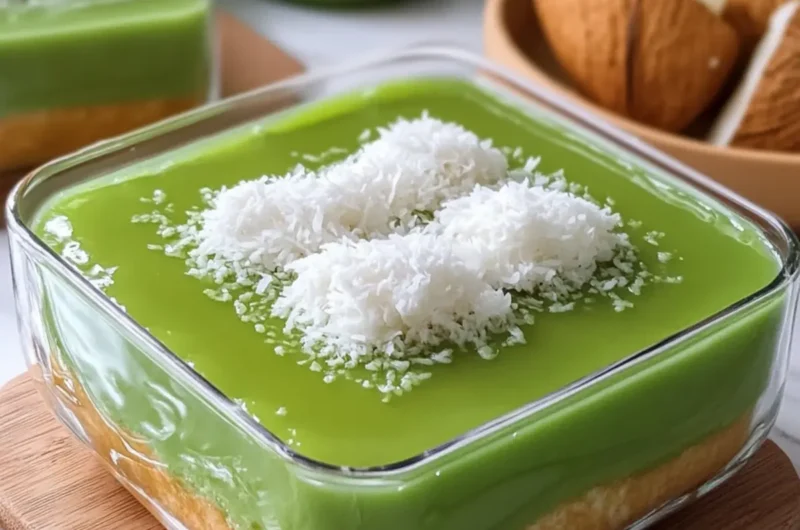 Pandan Coconut Custard