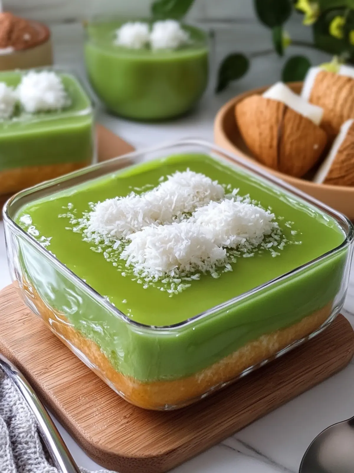 Delightful Pandan Coconut Custard for Sweet Moments at Home 5 Pandan Coconut Custard