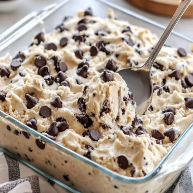 High-Protein Chocolate Chip Cookie Dough Fluff Casserole Delight 15 High-Protein Chocolate Chip Cookie Dough Fluff Casserole