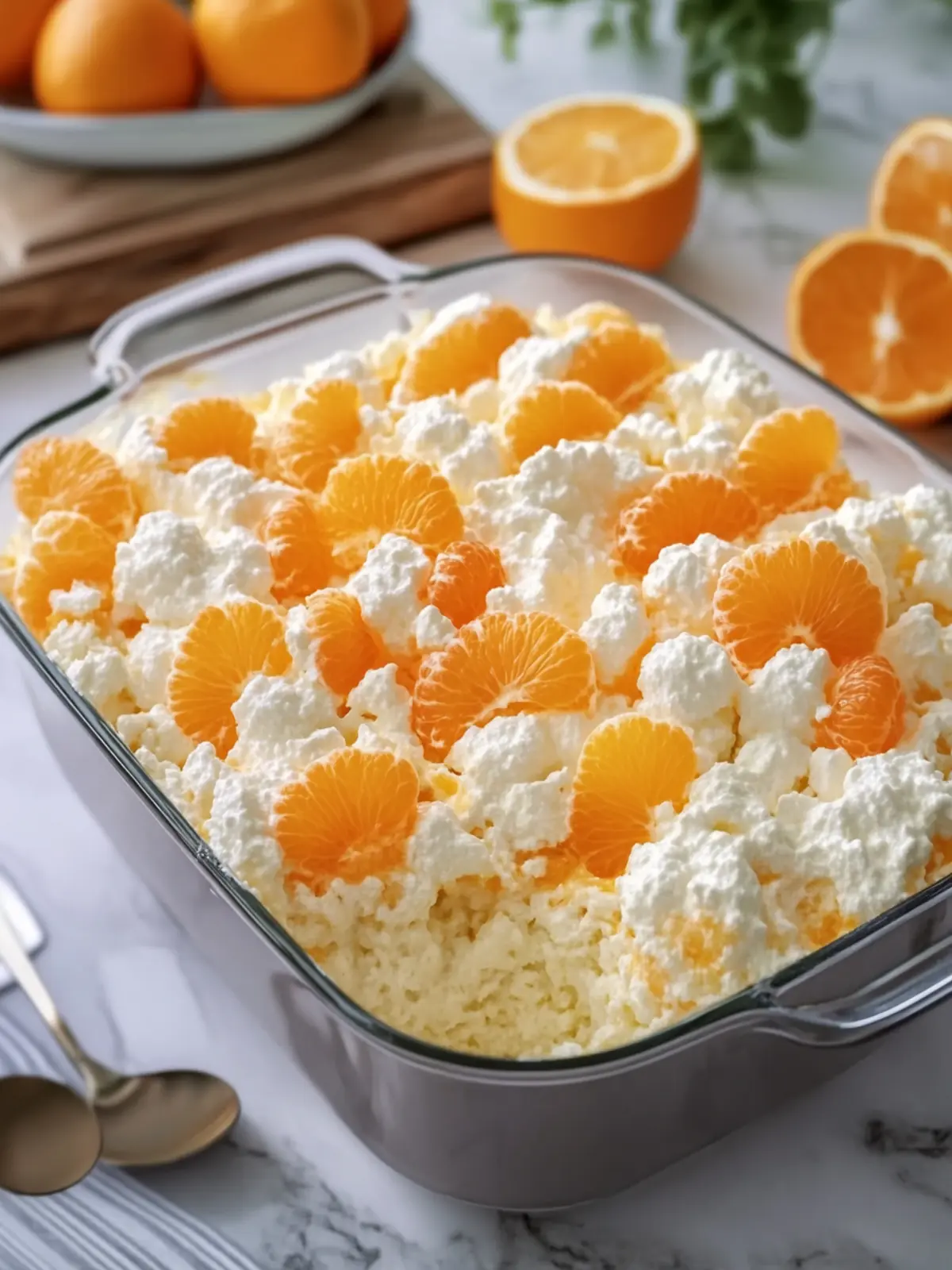 Irresistible Orange Fluff Salad Casserole for a Fun Gathering 5 Orange Fluff Salad Casserole
